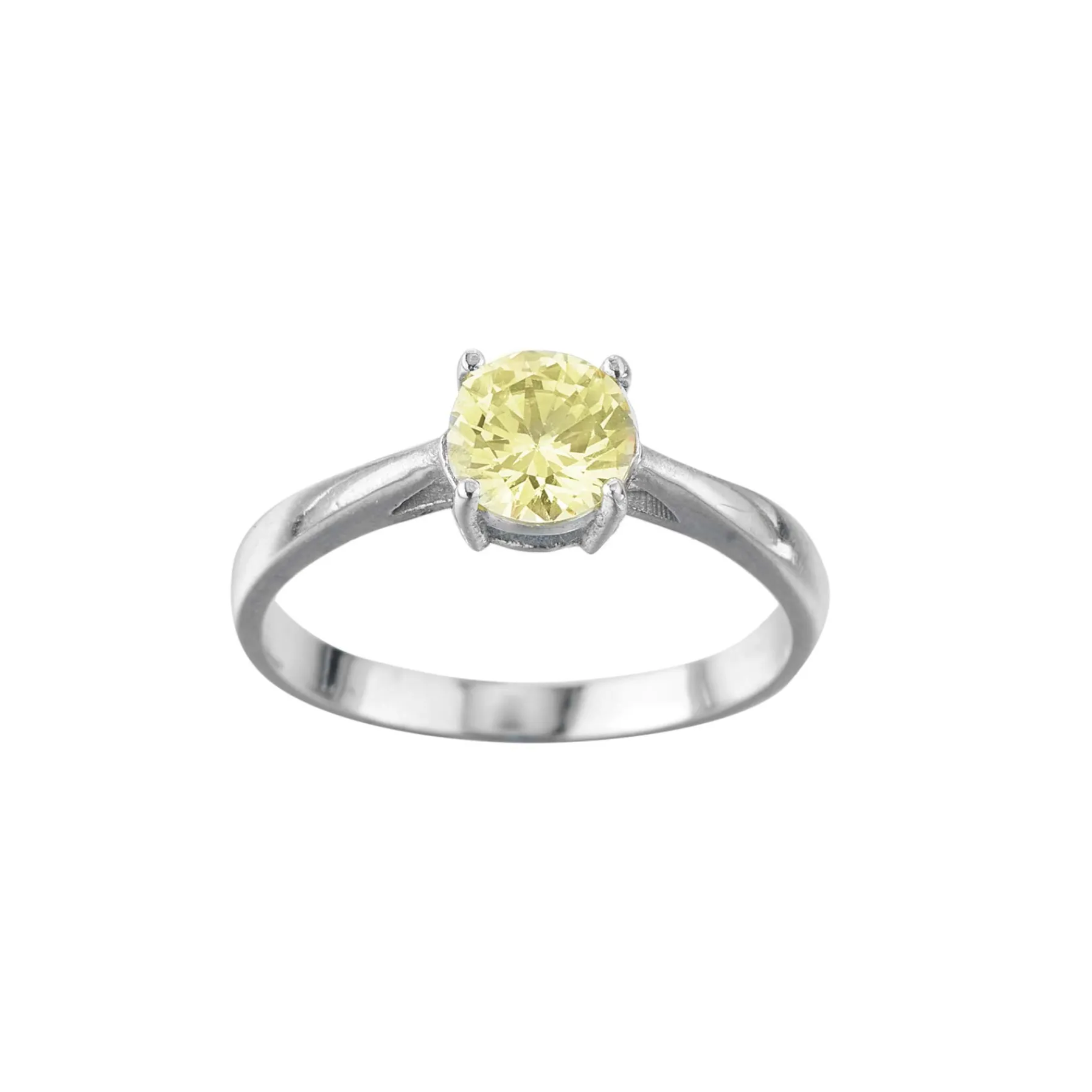 Femme Luzaka Bagues|Bagues<Bague acier Luz zircon jaune