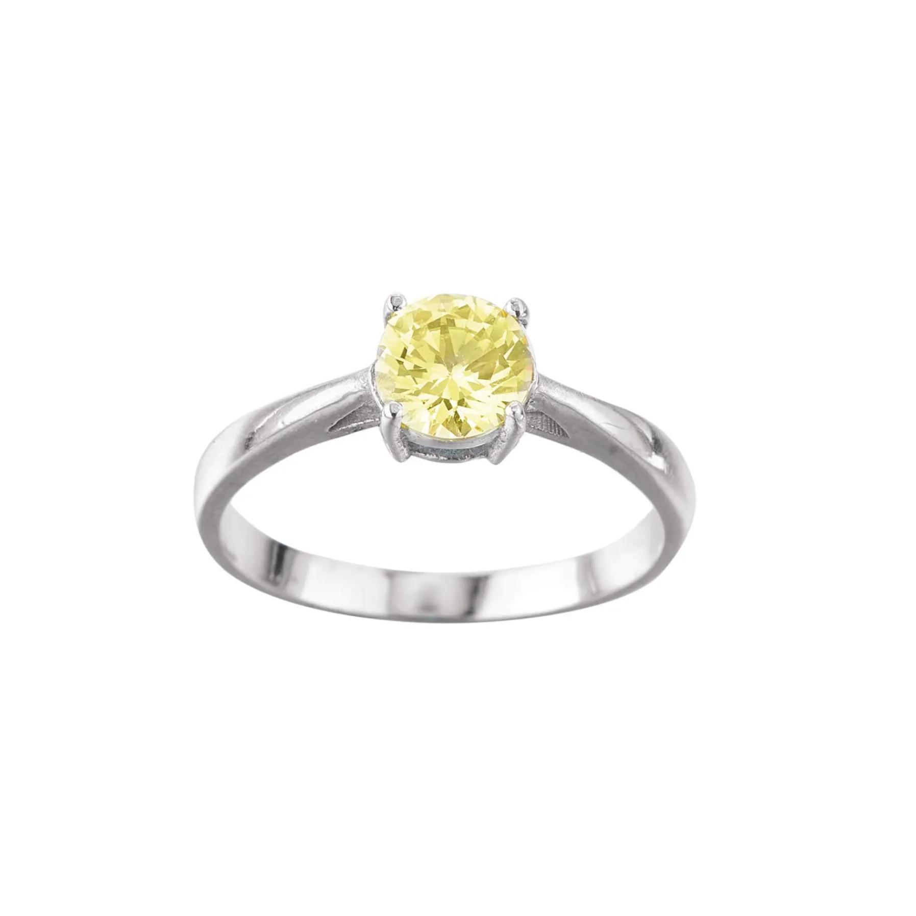 Femme Luzaka Bagues|Bagues<Bague acier Luz zircon jaune