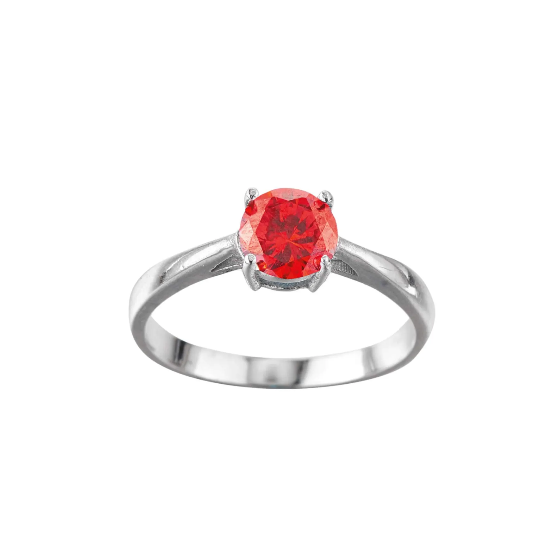 Femme Luzaka Bagues|Bagues<Bague acier Luz zircon rouge