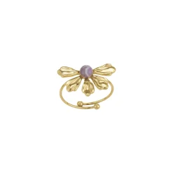 Femme Luzaka Bagues<Bague Amélie acier doré or et Améthyste