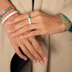 Femme Luzaka Bagues<Bague Astéria acier doré or
