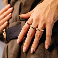 Femme Luzaka Bagues<Bague Avenue strass verts