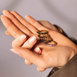 Femme Luzaka Bagues<Bague Avenue strass verts