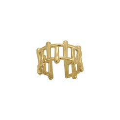 Femme Luzaka Bagues<Bague Bambou acier doré or