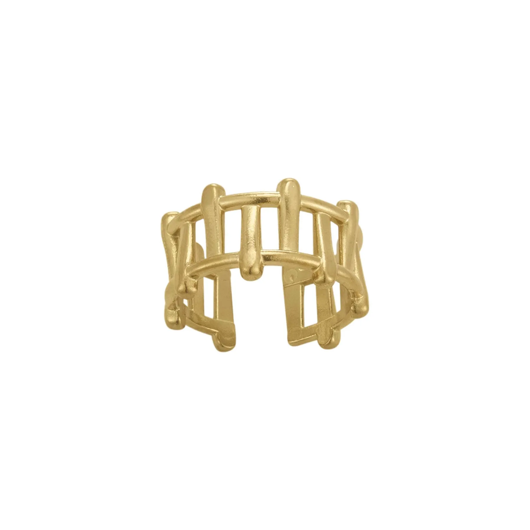 Femme Luzaka Bagues<Bague Bambou acier doré or