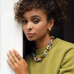 Femme Luzaka Bagues<Bague Bambou acier doré or
