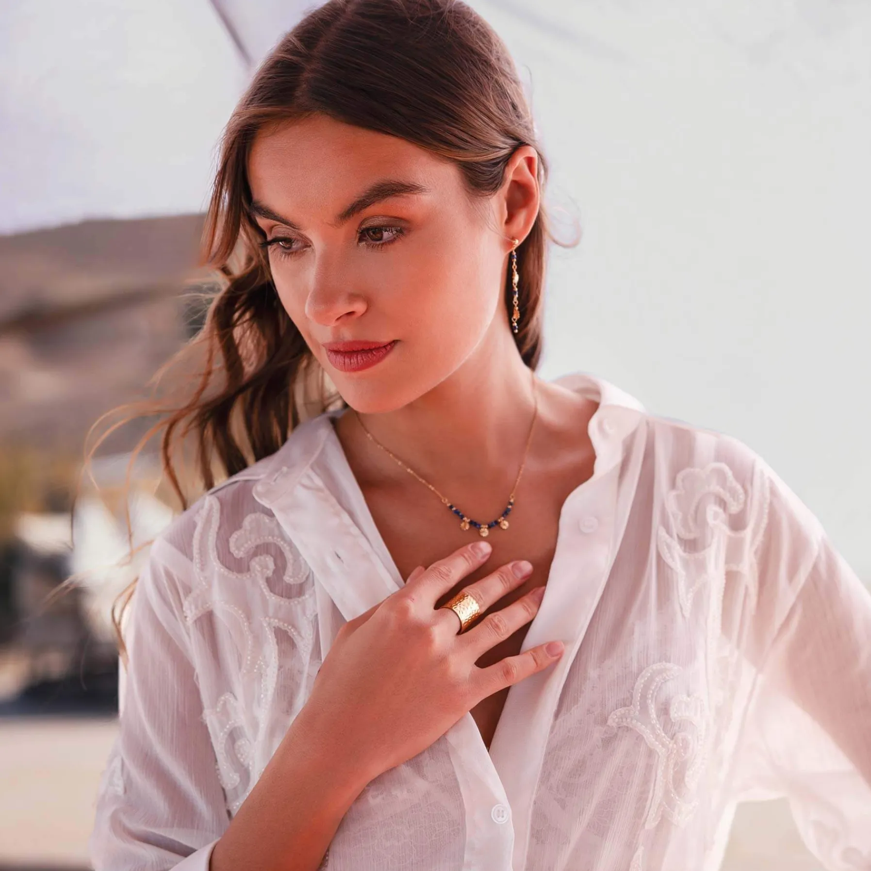 Femme Luzaka Bagues<Bague Carina acier doré or