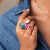 Femme Luzaka Bagues<Bague Charlene acier doré or