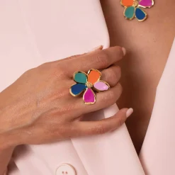 Femme Luzaka Bagues<Bague Charlene acier doré or