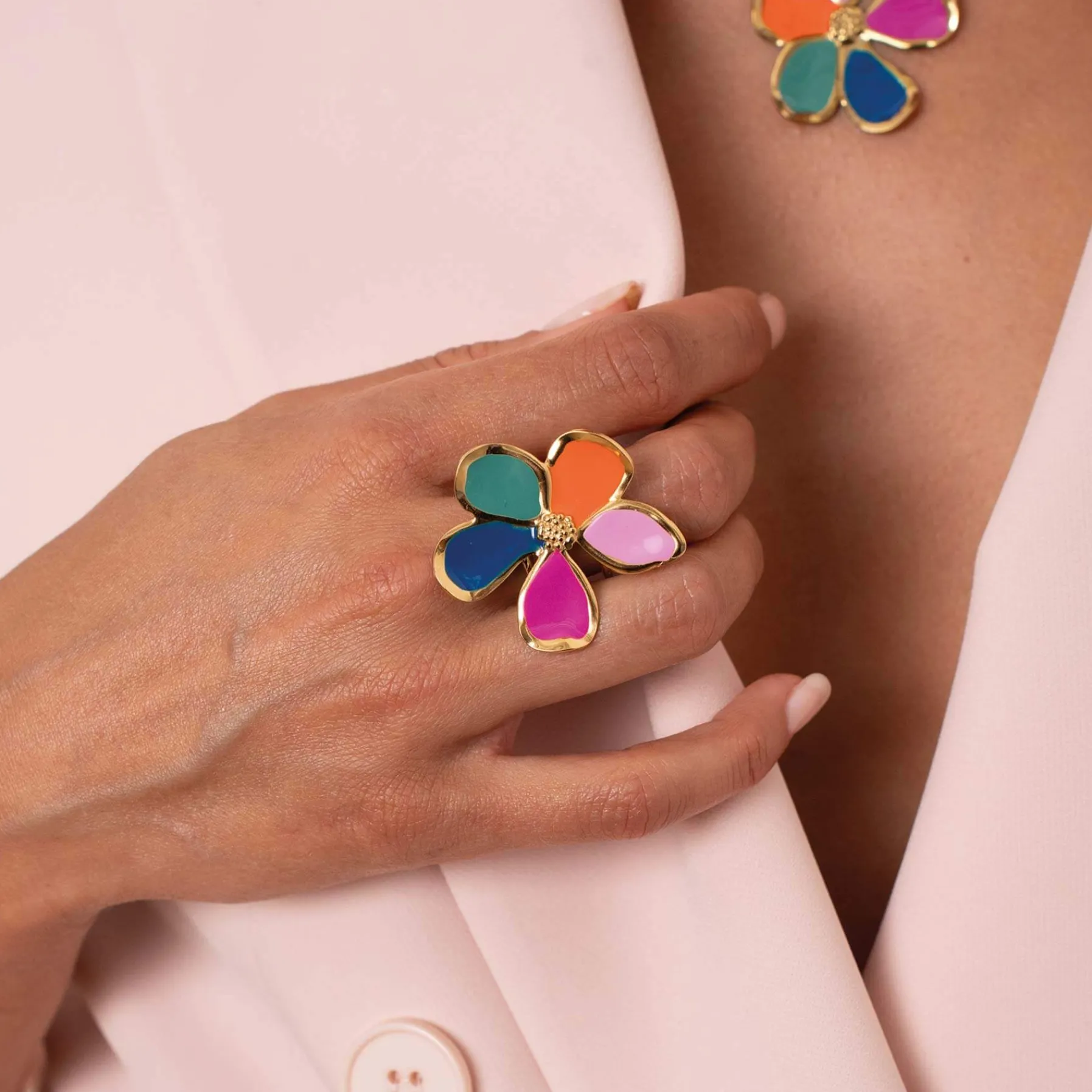 Femme Luzaka Bagues<Bague Charlene acier doré or