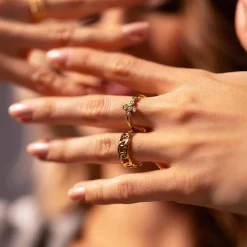 Femme Luzaka Bagues<Bague Croix zircons blancs