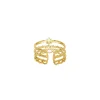 Femme Luzaka Bagues<Bague Etoile soleil acier doré or