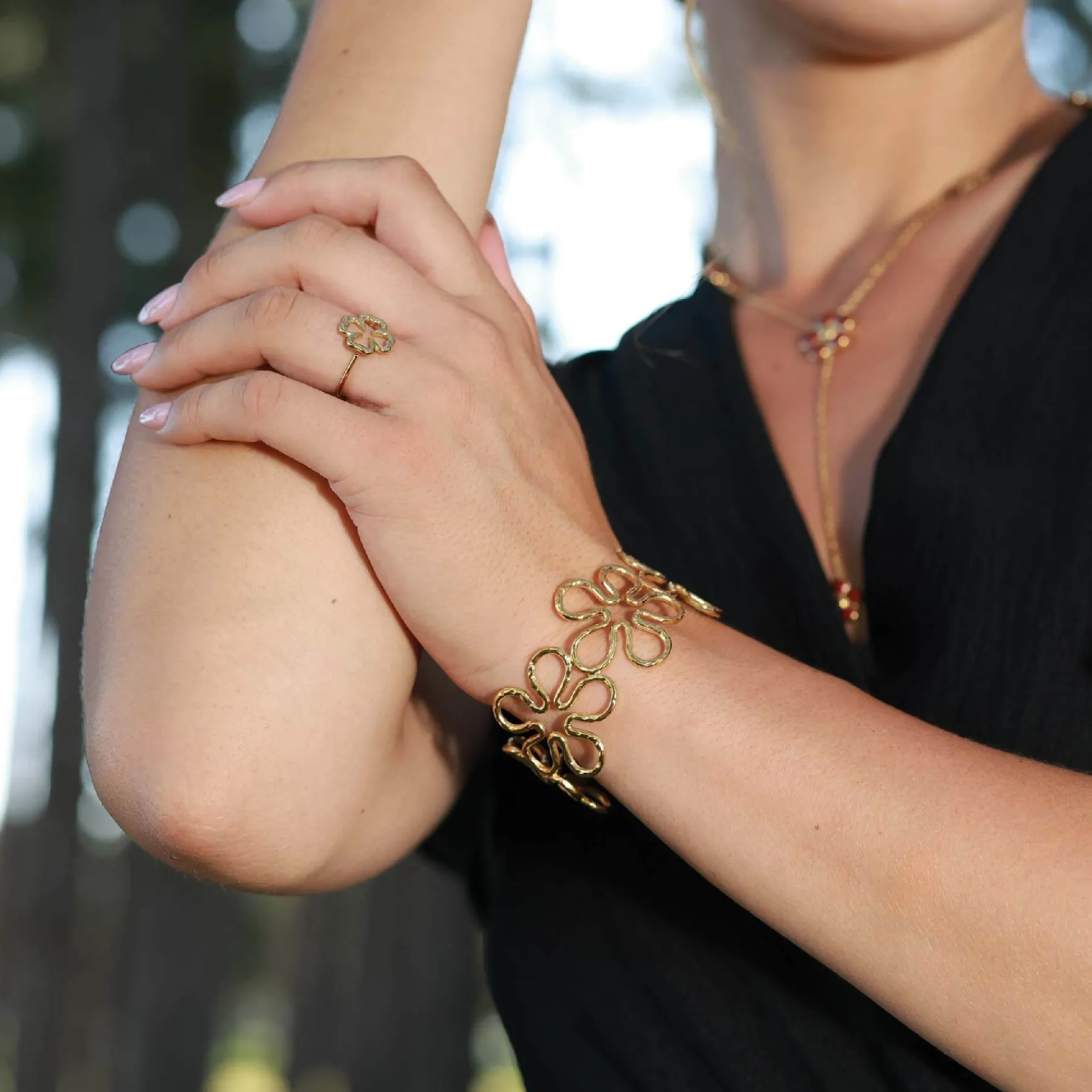 Femme Luzaka Bagues<Bague Evy acier doré or