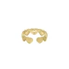 Femme Luzaka Bagues<Bague Forever love acier doré or