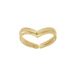 Femme Luzaka Bagues<Bague Isaora acier doré or