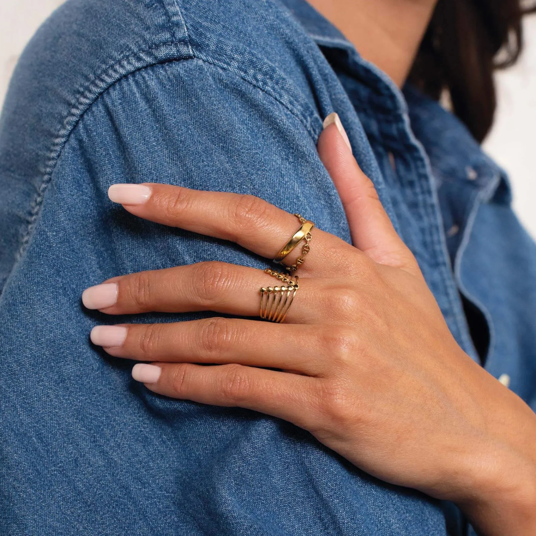 Femme Luzaka Bagues<Bague Kairi acier doré or
