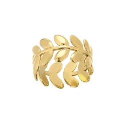 Femme Luzaka Bagues<Bague Kory acier doré or