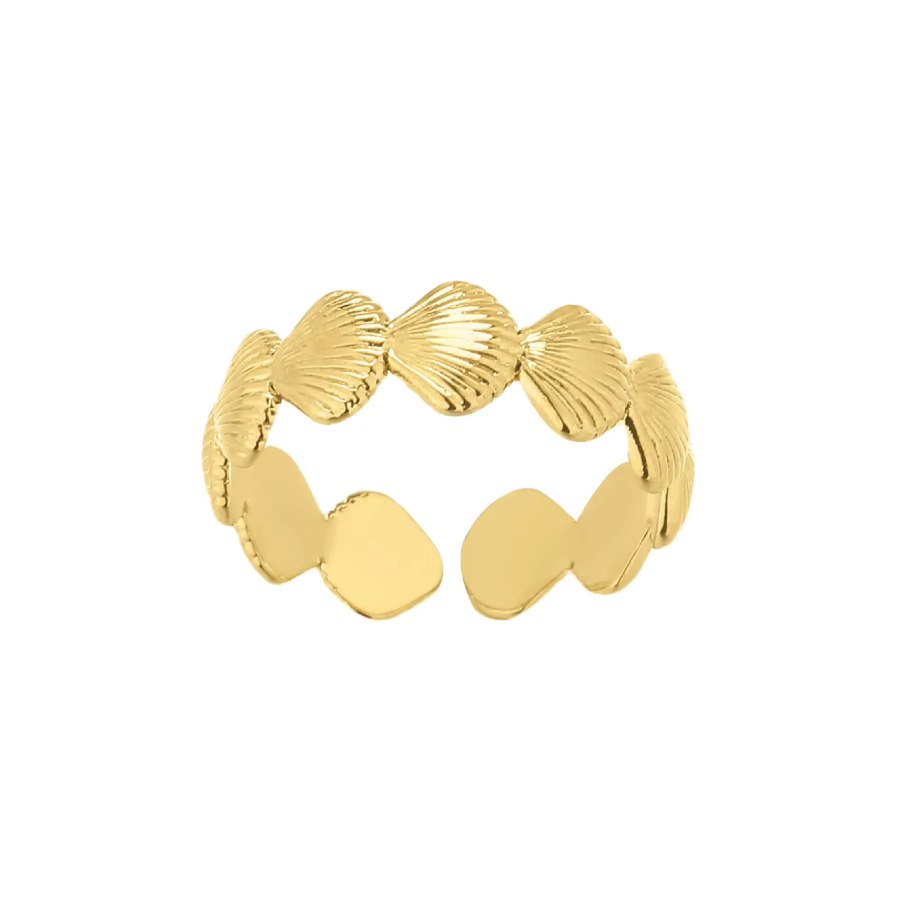 Femme Luzaka Bagues<Bague Leucate acier doré or