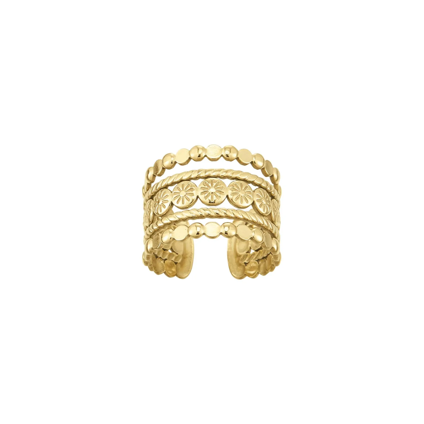 Femme Luzaka Bagues<Bague Lucie acier doré or