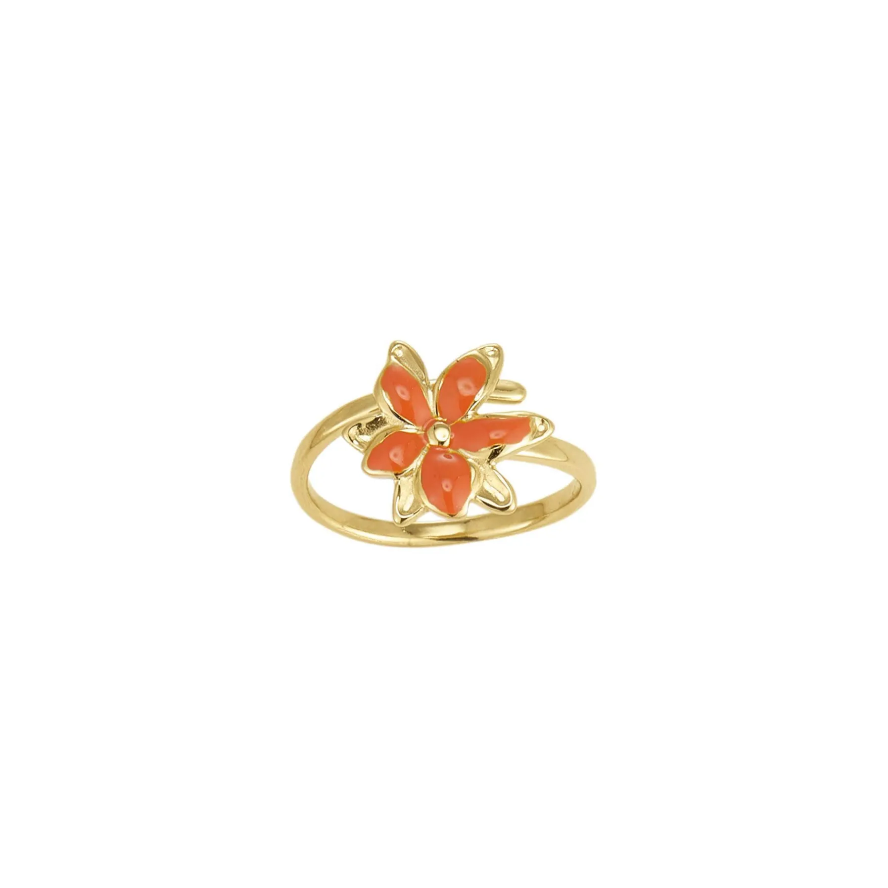 Femme Luzaka Bagues<Bague Maddy orange acier doré or