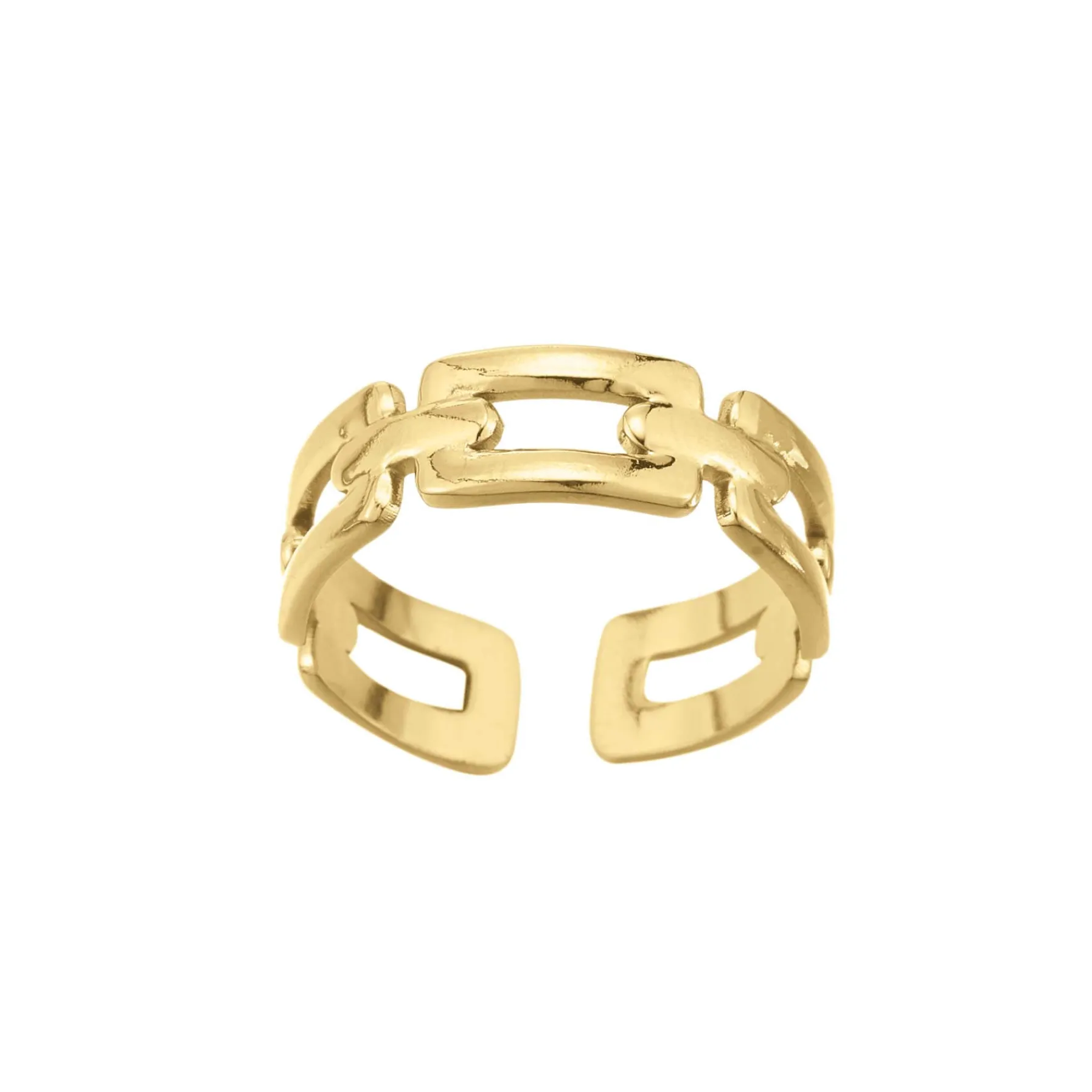 Femme Luzaka Bagues<Bague Maillons acier doré or