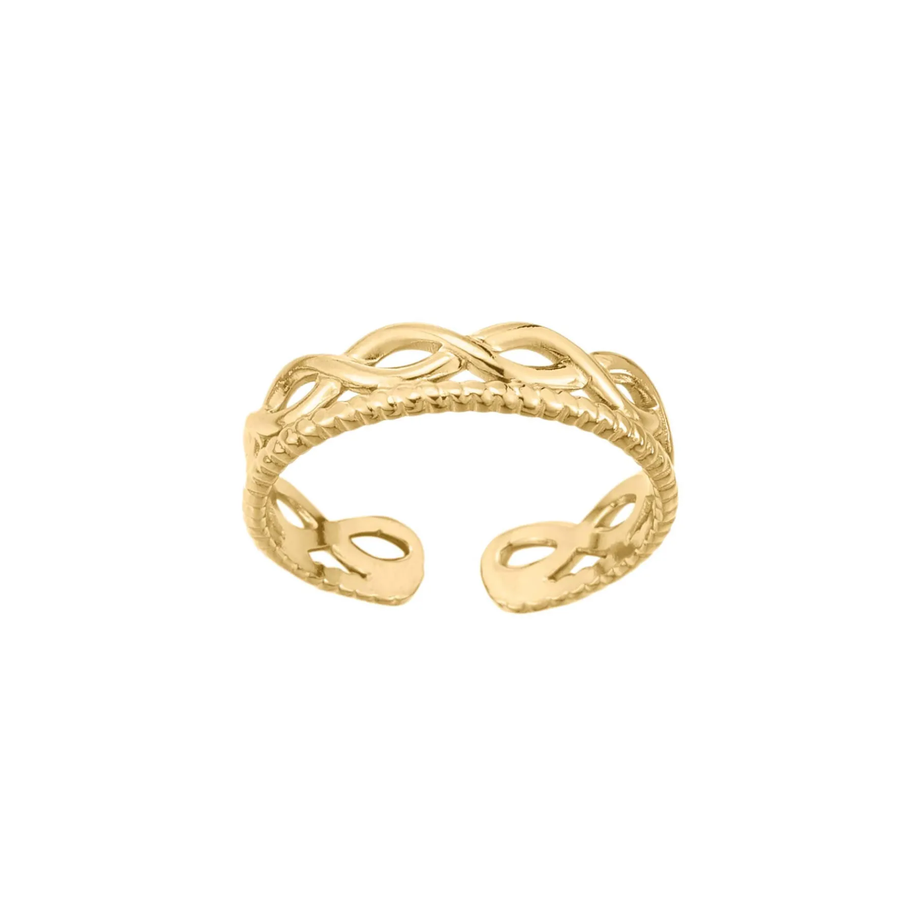 Femme Luzaka Bagues<Bague multi Infini acier doré or
