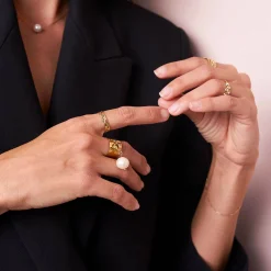 Femme Luzaka Bagues<Bague multi Infini acier doré or
