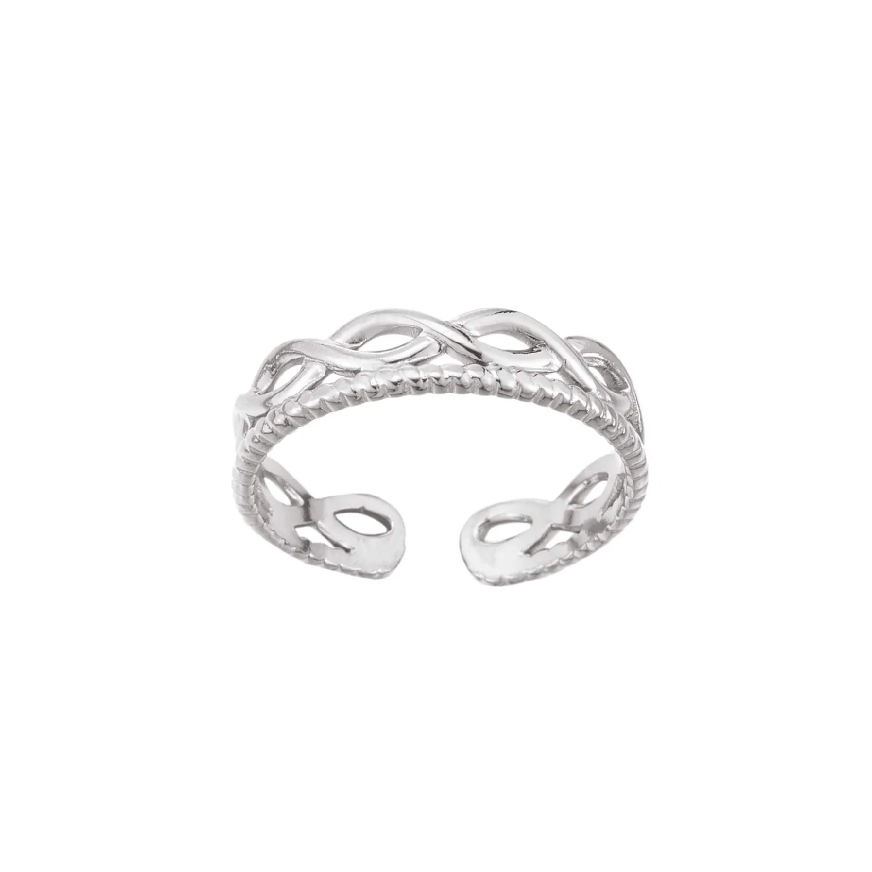 Femme Luzaka Bagues<Bague multi infinis acier