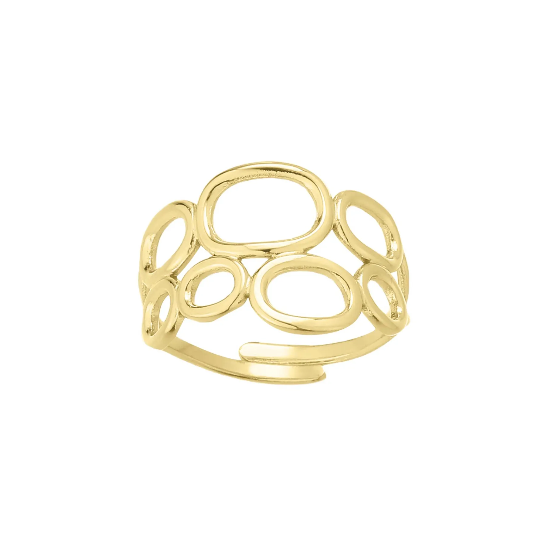 Femme Luzaka Bagues<Bague Paule acier doré or