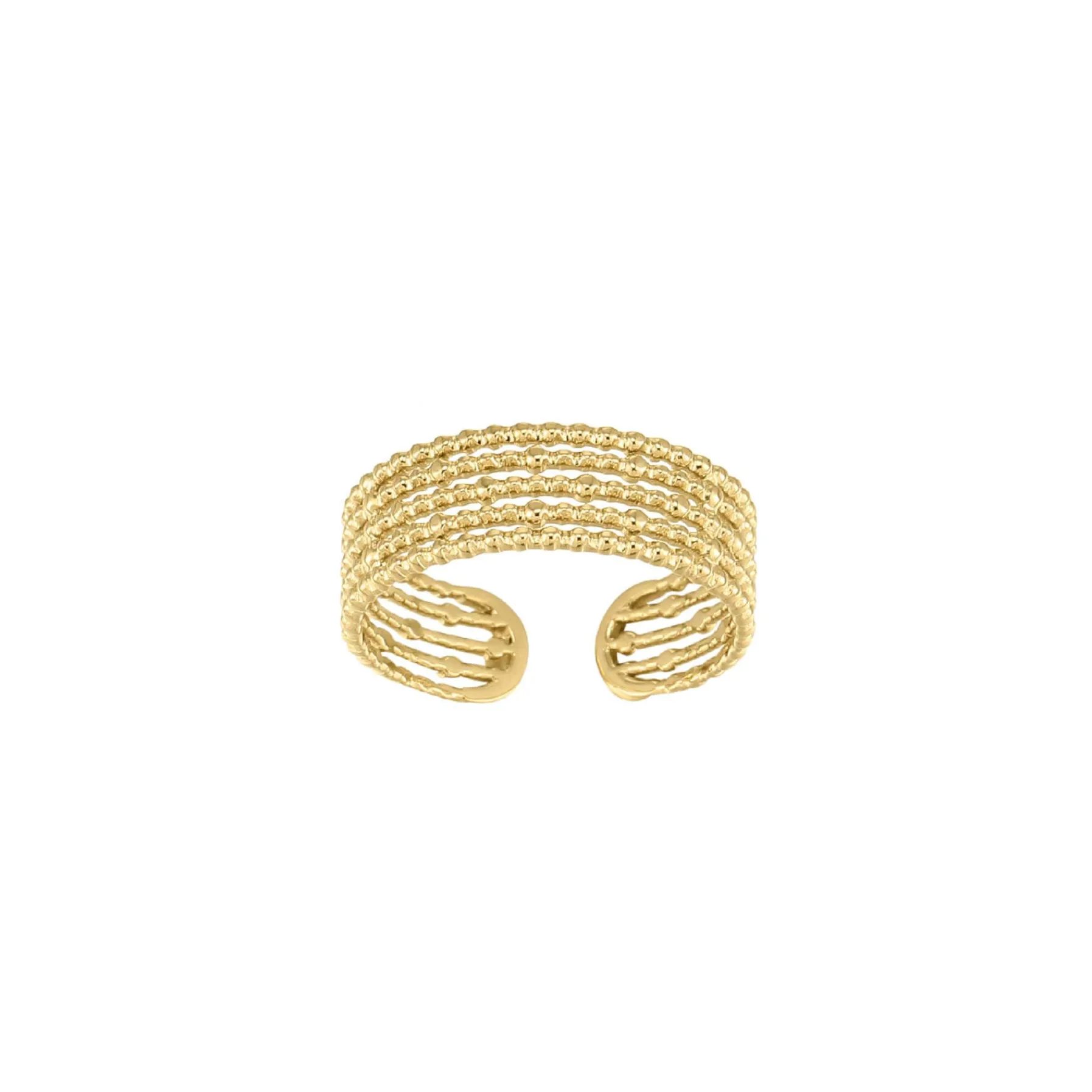 Femme Luzaka Bagues<Bague Perline acier doré or