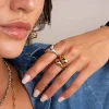 Femme Luzaka Bagues<Bague Pia acier argenté
