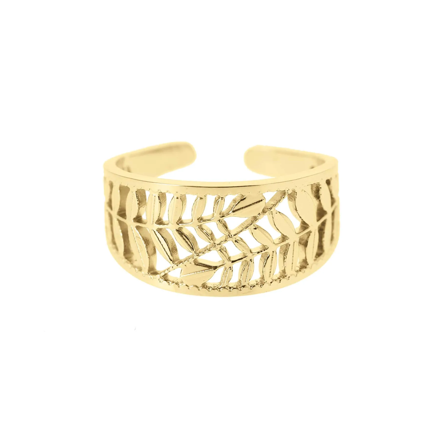 Femme Luzaka Bagues<Bague Rameau acier doré or
