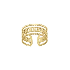 Femme Luzaka Bagues<Bague Rénata acier doré or