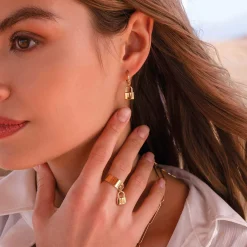 Femme Luzaka Bagues<Bague Secret acier dorée or