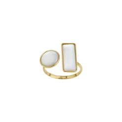 Femme Luzaka Bagues<Bague Sola acier doré or nacre