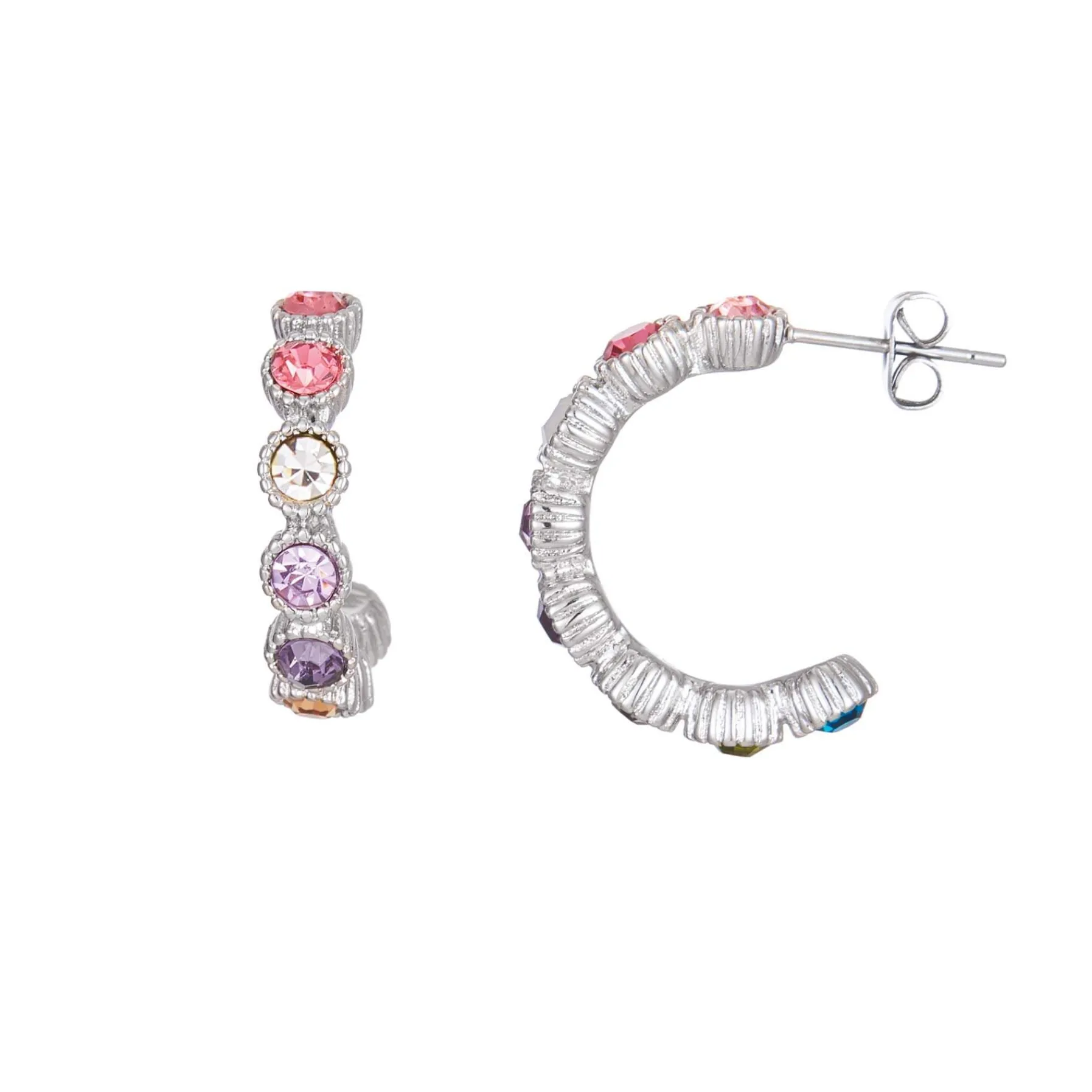 Femme Luzaka Boucles<Boucles acier zircons multi