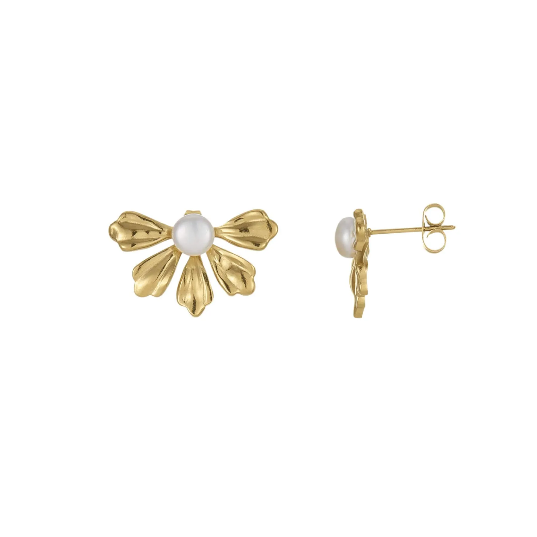 Femme Luzaka Boucles<Boucles Amélie acier doré or et nacre