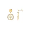 Femme Luzaka Boucles<Boucles Arbre de vie acier doré or