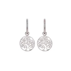 Femme Luzaka Boucles<Boucles Arbre de vie acier argenté