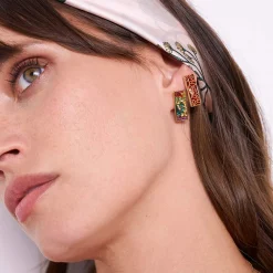 Femme Luzaka Boucles<Boucles Artiste rouge doré or