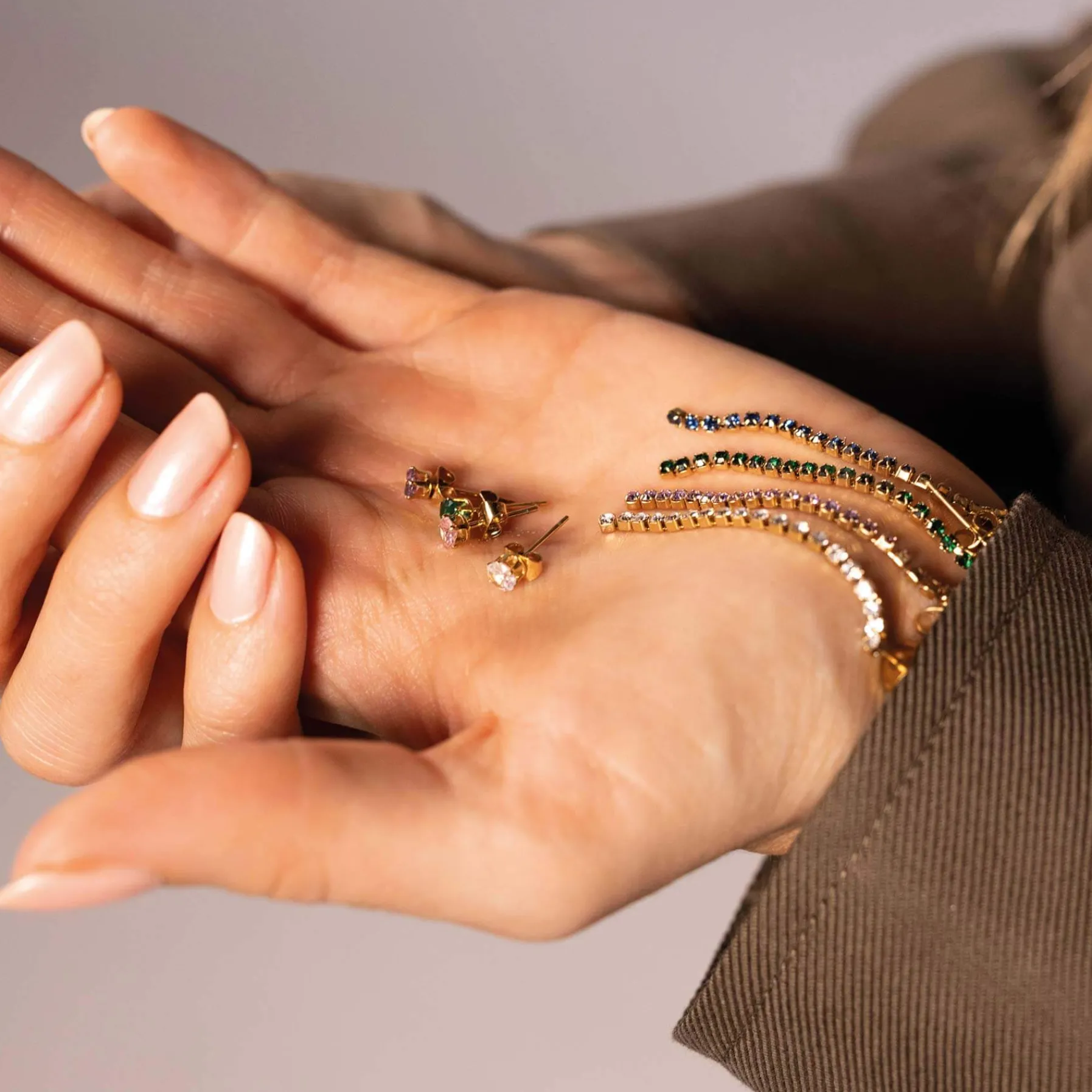 Femme Luzaka Boucles<Boucles Avenue strass blancs