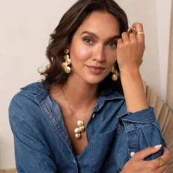 Femme Luzaka Boucles<Boucles Bloom acier doré or