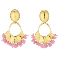 Femme Luzaka Boucles<Boucles Cassandra rose acier doré or