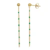 Femme Luzaka Boucles<Boucles chaines perles vertes