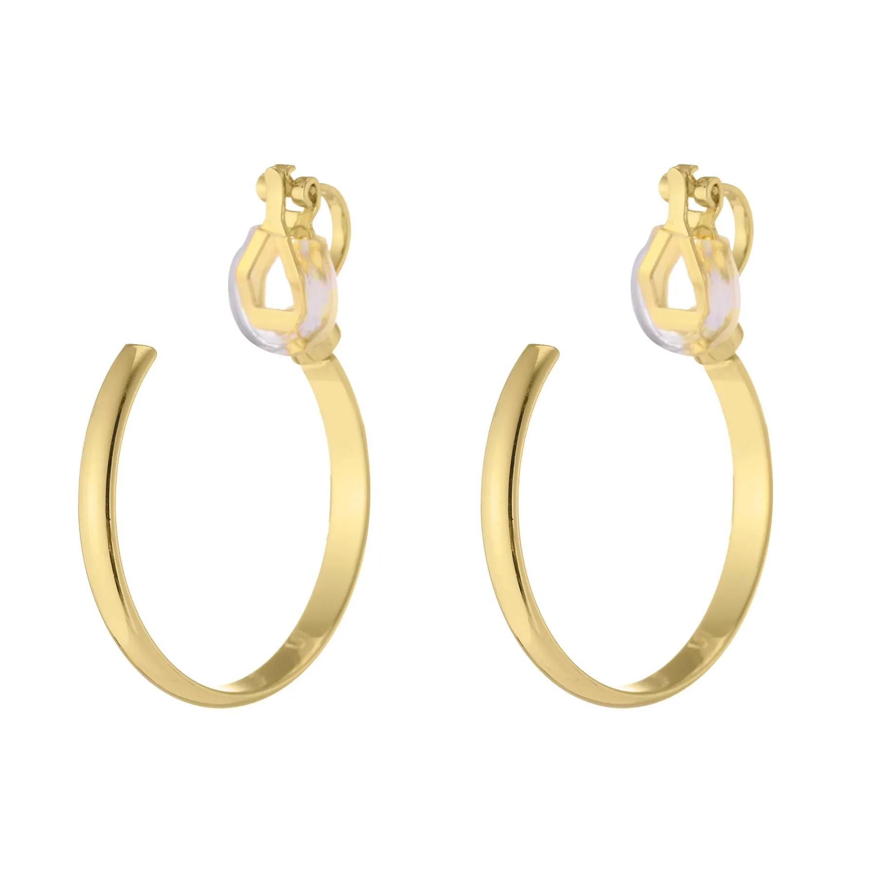 Femme Luzaka Boucles<Boucles clip Alex acier doré or