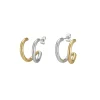 Femme Luzaka Boucles<Boucles Cléo acier argenté et doré or