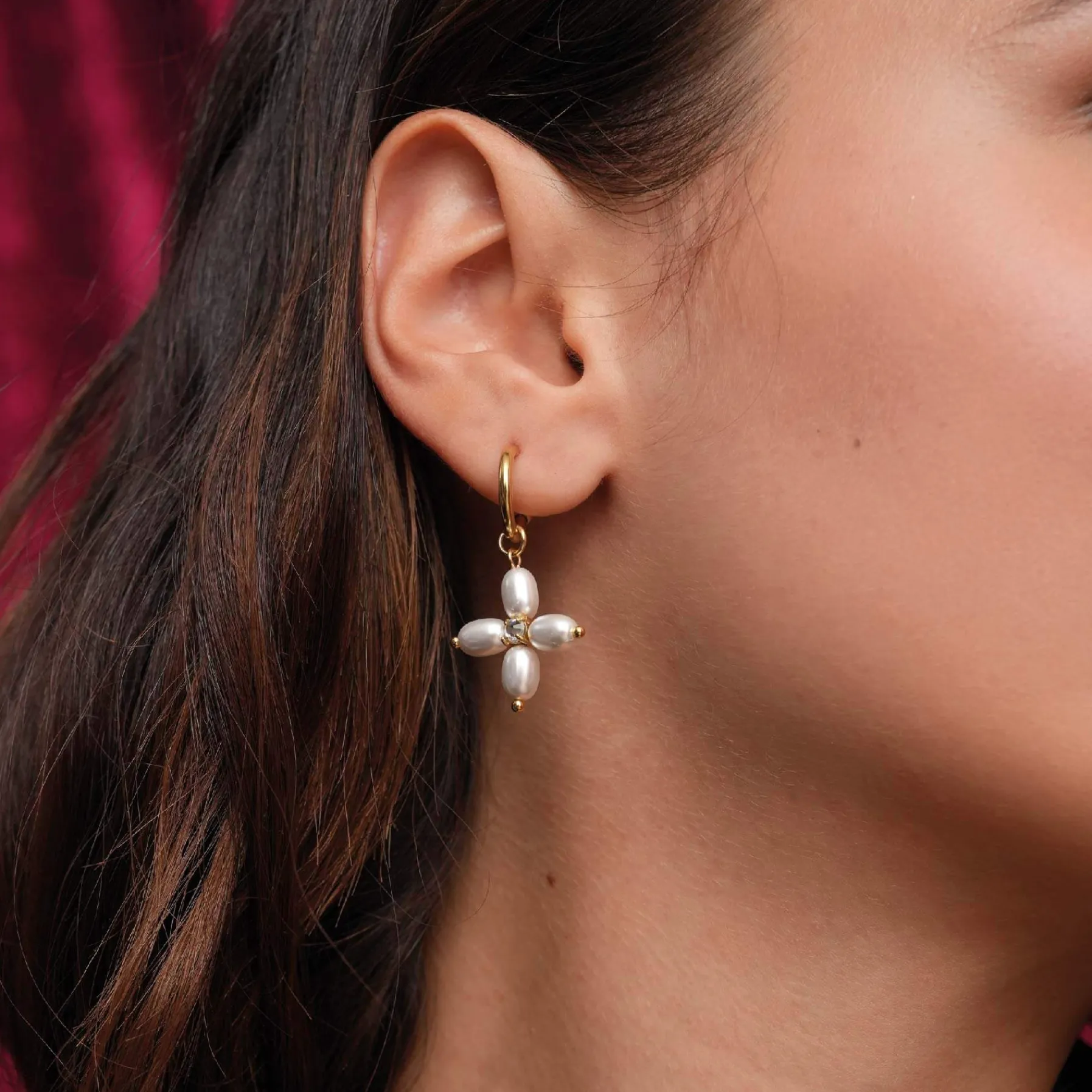 Femme Luzaka Boucles<Boucles Coralie acier doré or