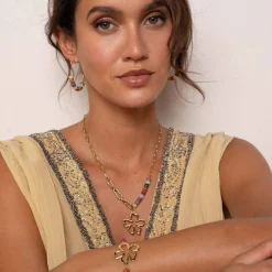 Femme Luzaka Boucles<Boucles créoles Constance acier dorée or multicolores