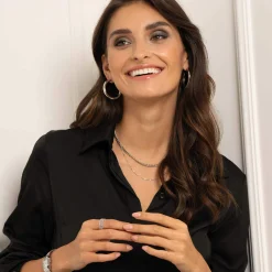 Femme Luzaka Boucles<Boucles Créoles rondes acier