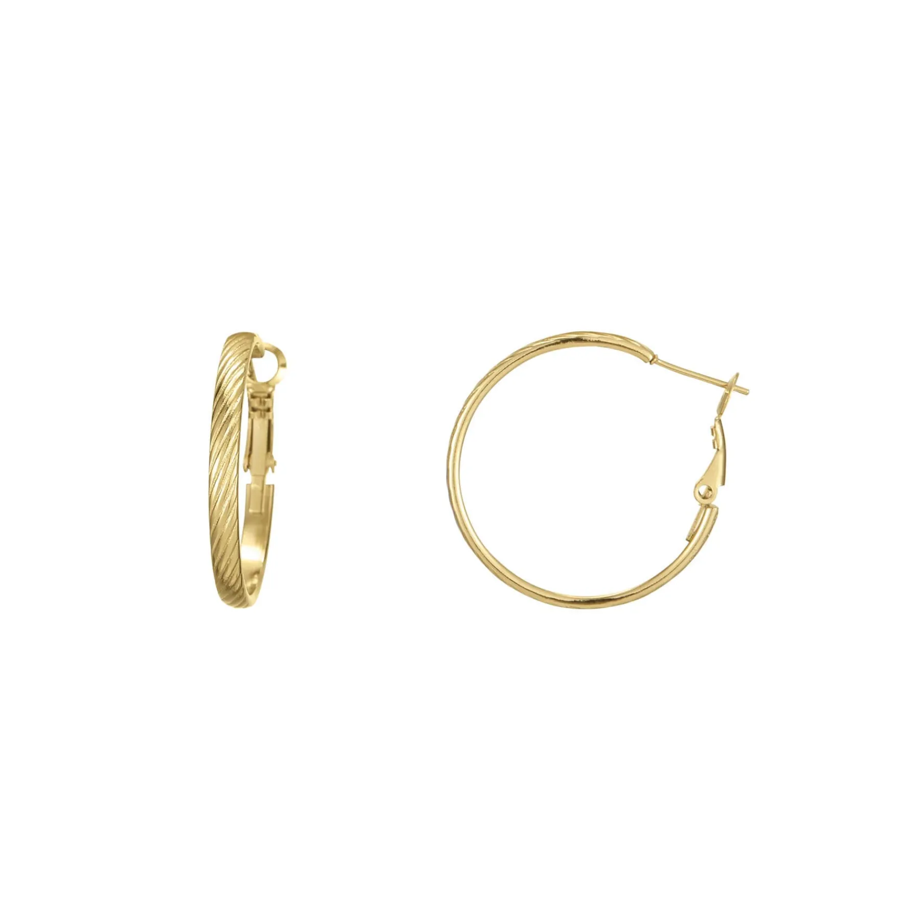 Femme Luzaka Boucles<Boucles créoles Séville acier doré or